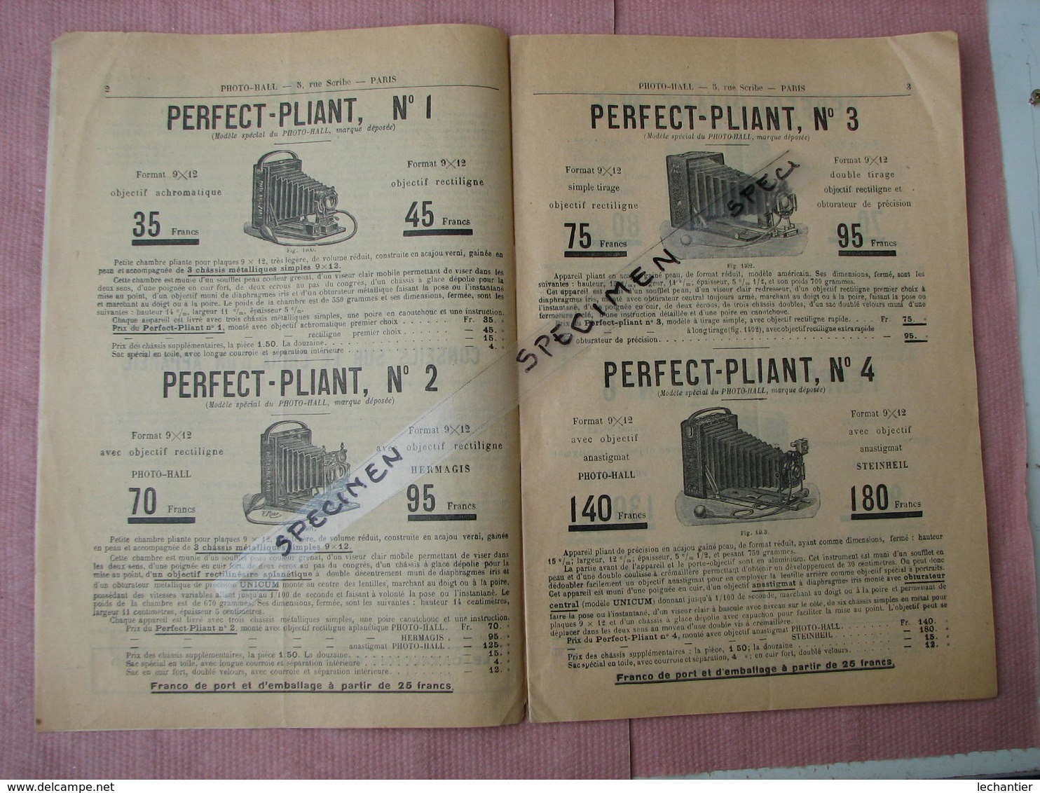 PHOTO-HALL 1905 Catalogue 32 Pages 18X26 Nombreux Clichés Sur Appareils . TBE - Macchine Fotografiche