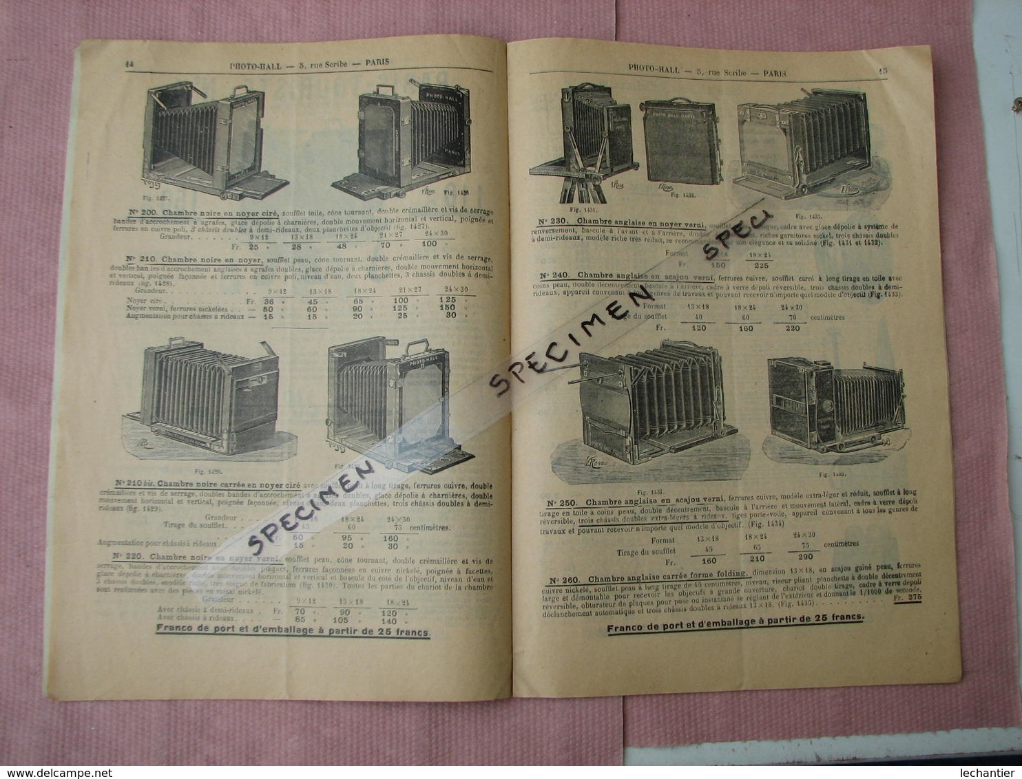 PHOTO-HALL 1905 Catalogue 32 Pages 18X26 Nombreux Clichés Sur Appareils . TBE - Macchine Fotografiche