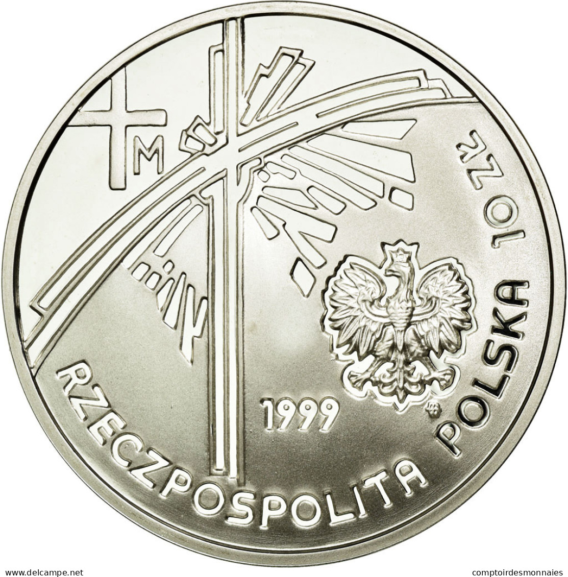 Monnaie, Pologne, 10 Zlotych, 1999, SPL, Argent, KM:360 - Pologne