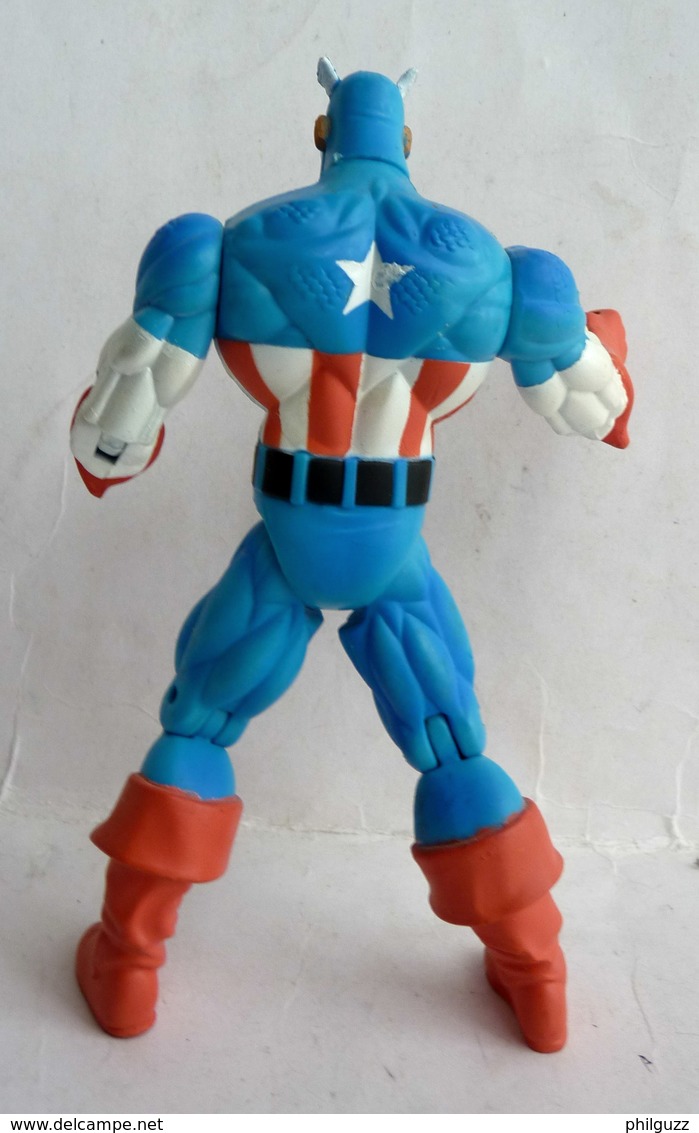 FIGURINE CAPTAIN AMERICA TOY BIZ INC 1996 (2) - Gli Eroi Della Marvel