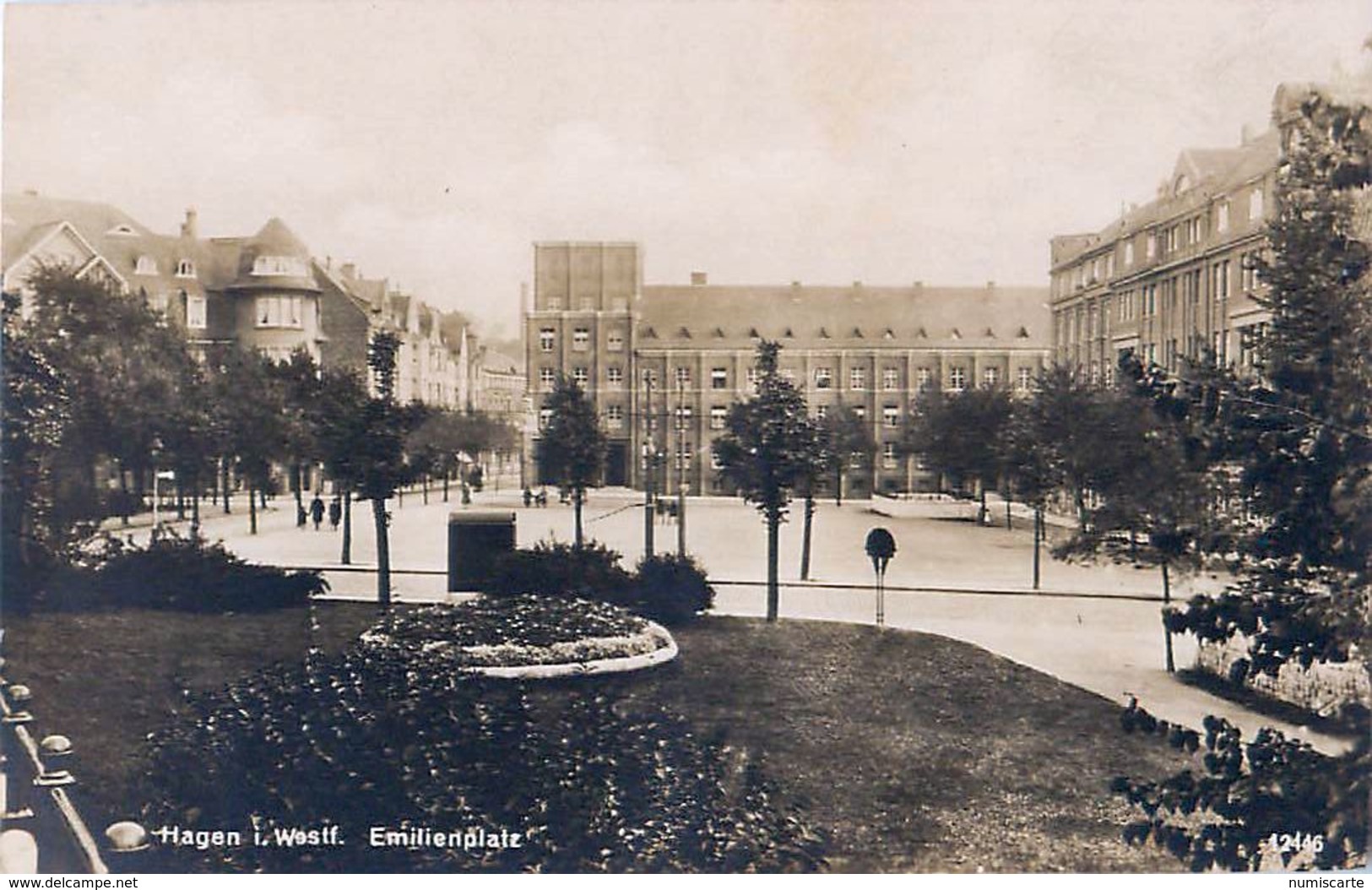 Cpa HAGEN I. Westf. Emilienplatz - Hagen