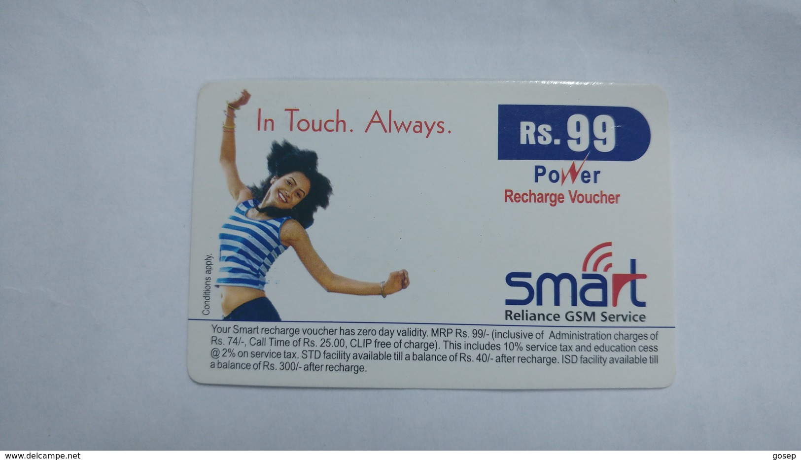 India-smart Card-(40d)-(rs.99)-(siliguri)-(1/1/2006)-(look Out Side)-used Card+1 Card Prepiad Free - Indien