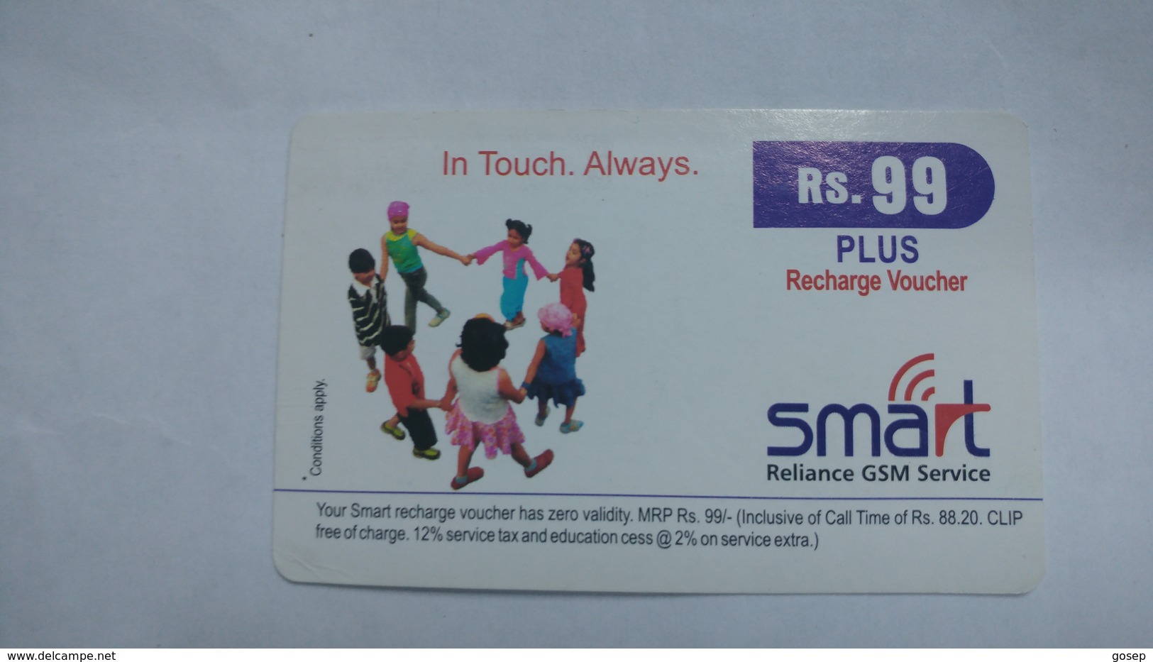 India-smart Card-(40f)-(rs.99)-(siliguri)-(1/1/2007)-(look Out Side)-used Card+1 Card Prepiad Free - Inde