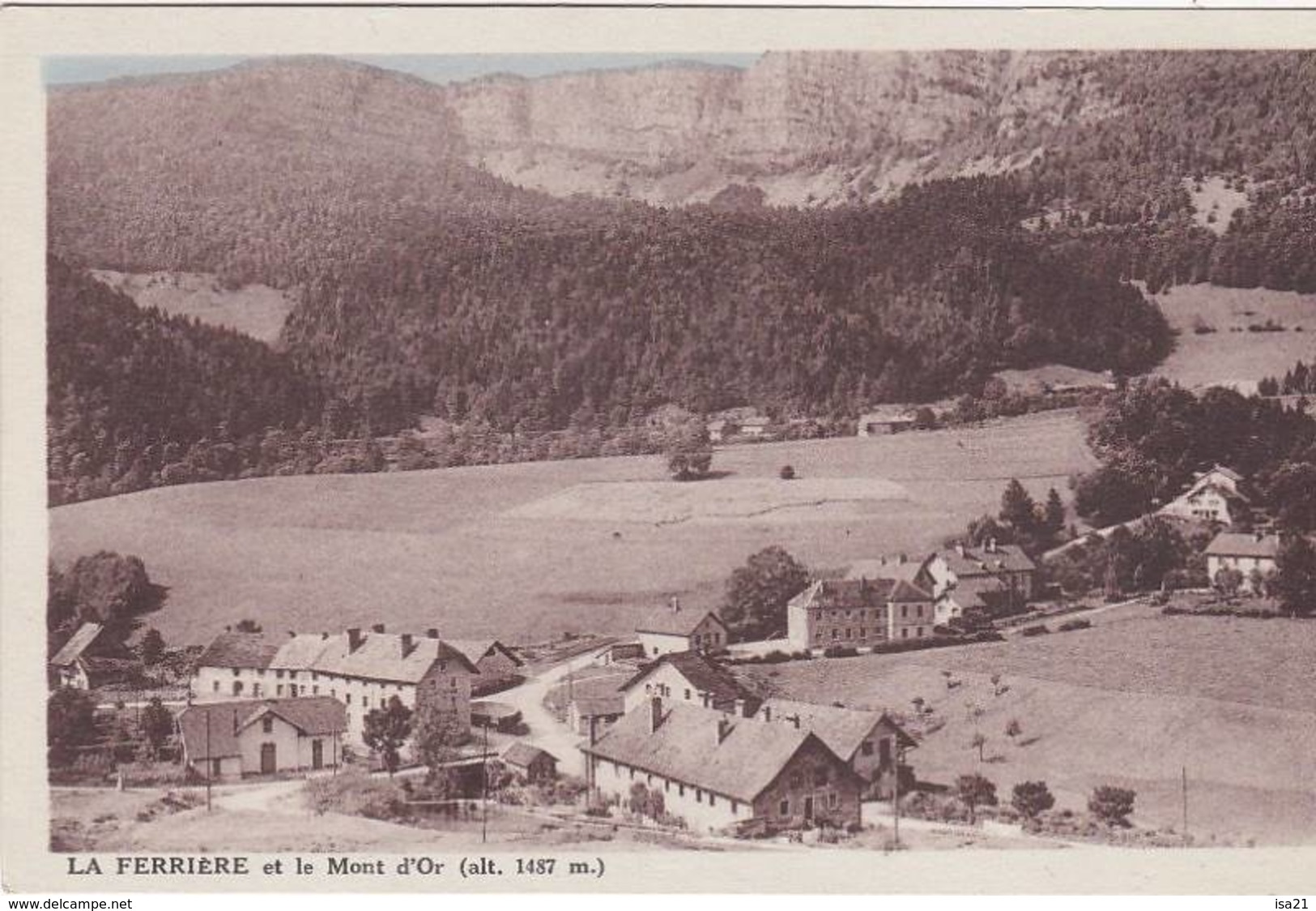 CPA LA FERRIERE ET LE MONT D'OR Vallorbe - Vallorbe