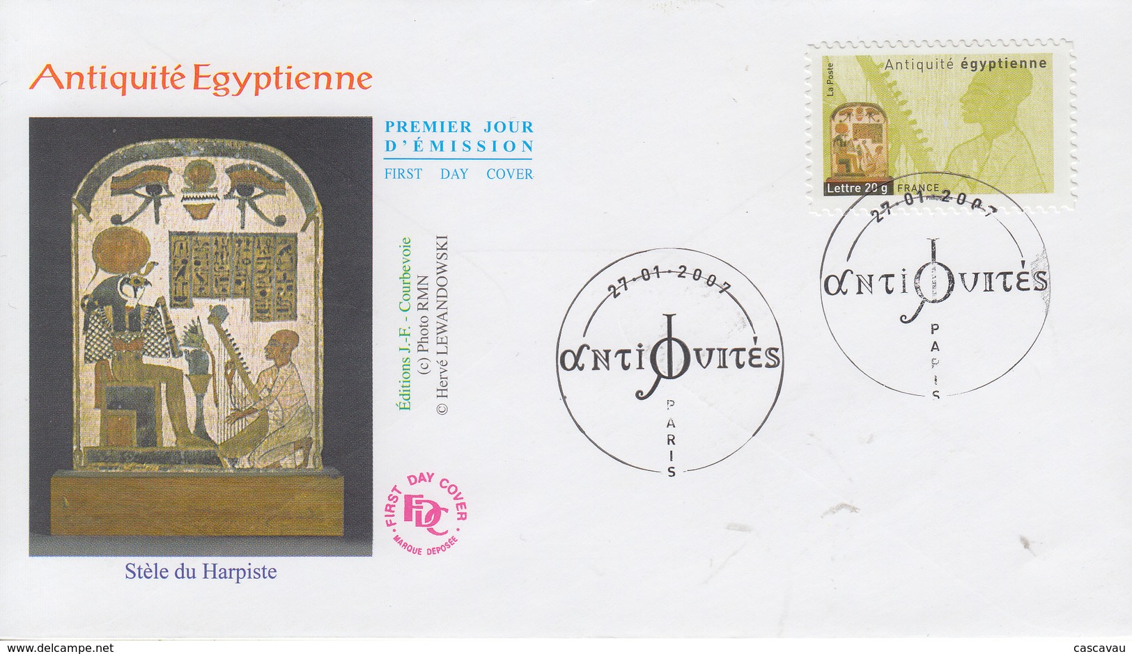 Enveloppe  FDC  1er  Jour    FRANCE   Antiquités   Egyptiennes   2007 - Egyptologie