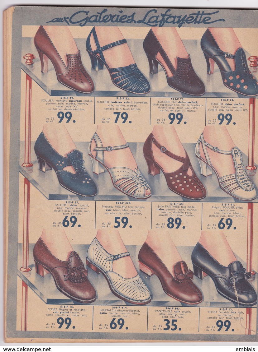 Aux Galeries Lafayette - Catalogue Général Été 1940 - Mode,accessoires,décoration... - Publicités