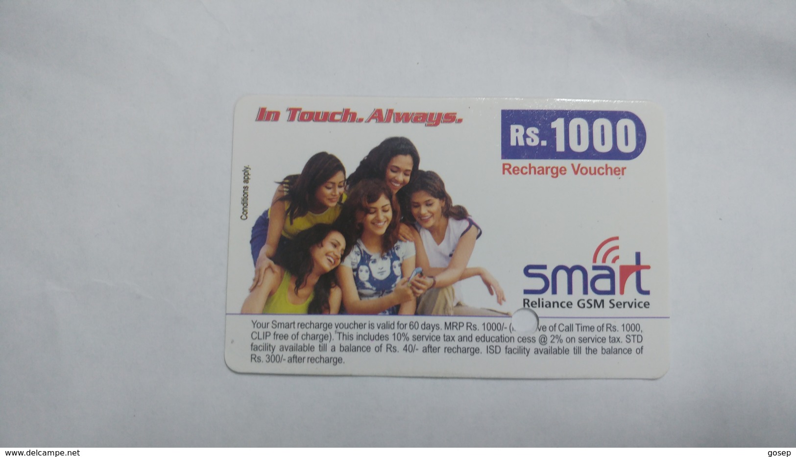 India-smart Card-(40s)-(rs.1000)-(siliguri)-(1.1.2006)-(look Out Side)-used Card+1 Card Prepiad Free - Inde