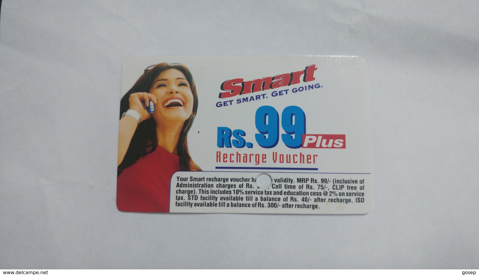 India-smart Card-(41)-(rs.99)-(siliguri)-(1.1.2006)-(look Out Side)-used Card+1 Card Prepiad Free - Indien