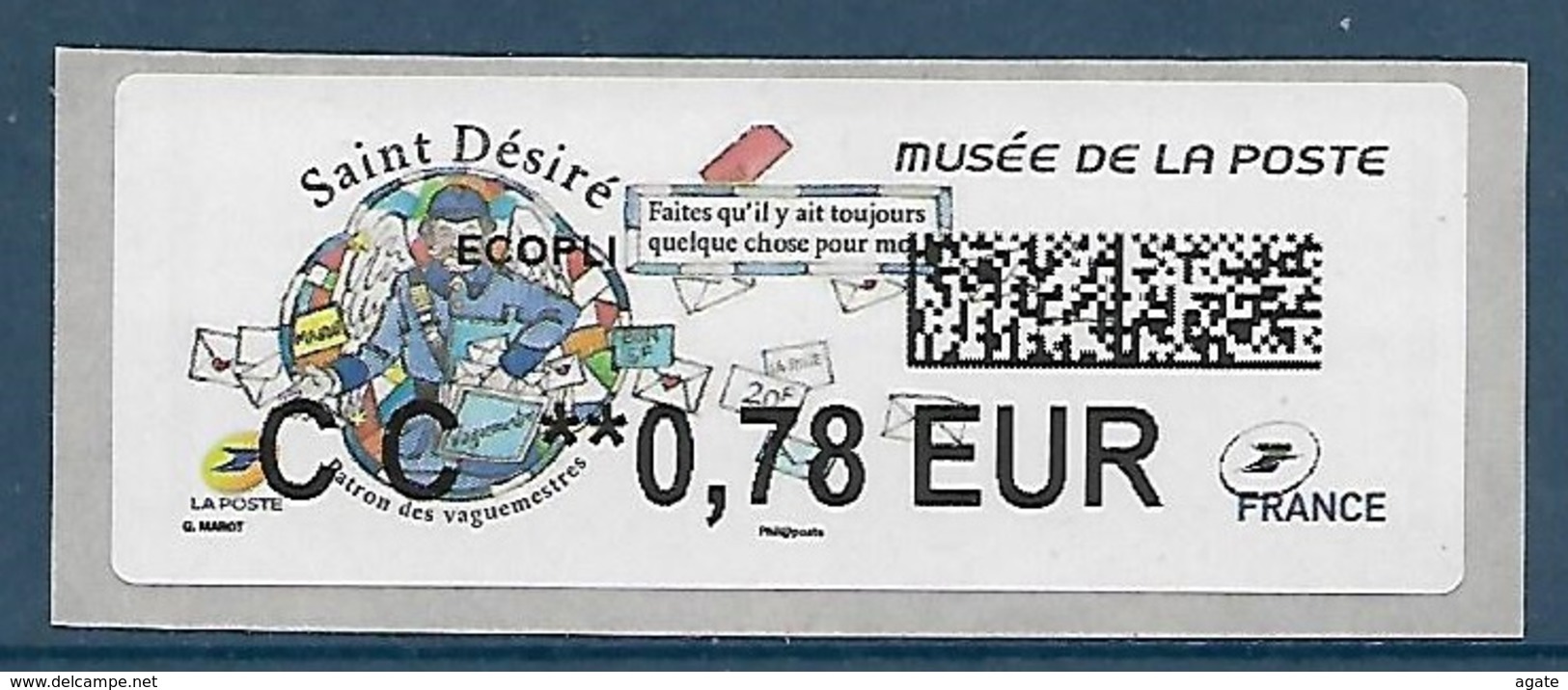 Lisa 2 Saint Désiré Ecopli CC 0.78 - Musée De La Poste (2018) Neuf** - 2010-... Viñetas De Franqueo Illustradas