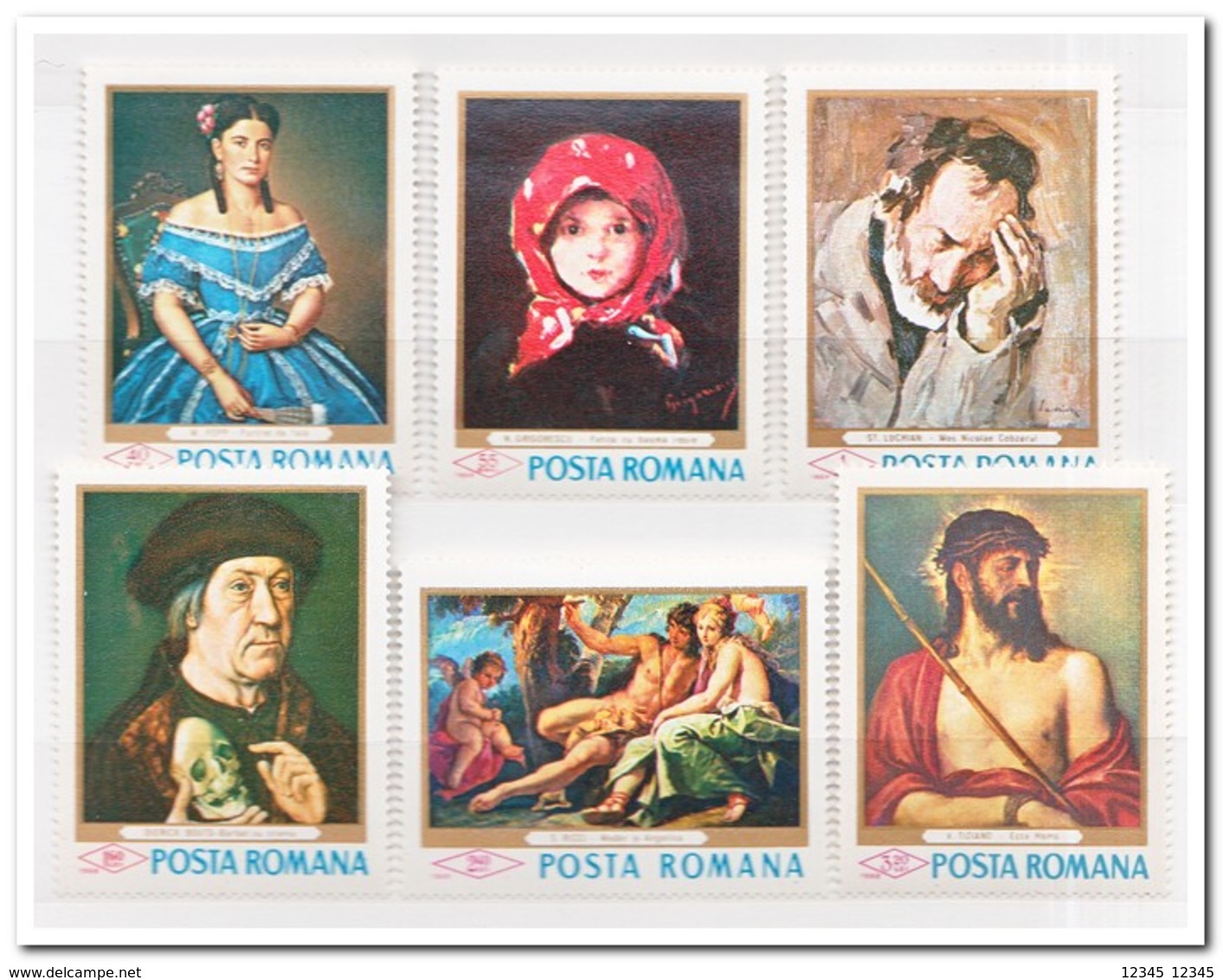 Roemenië 1968, Postfris MNH, Paintings - Ongebruikt