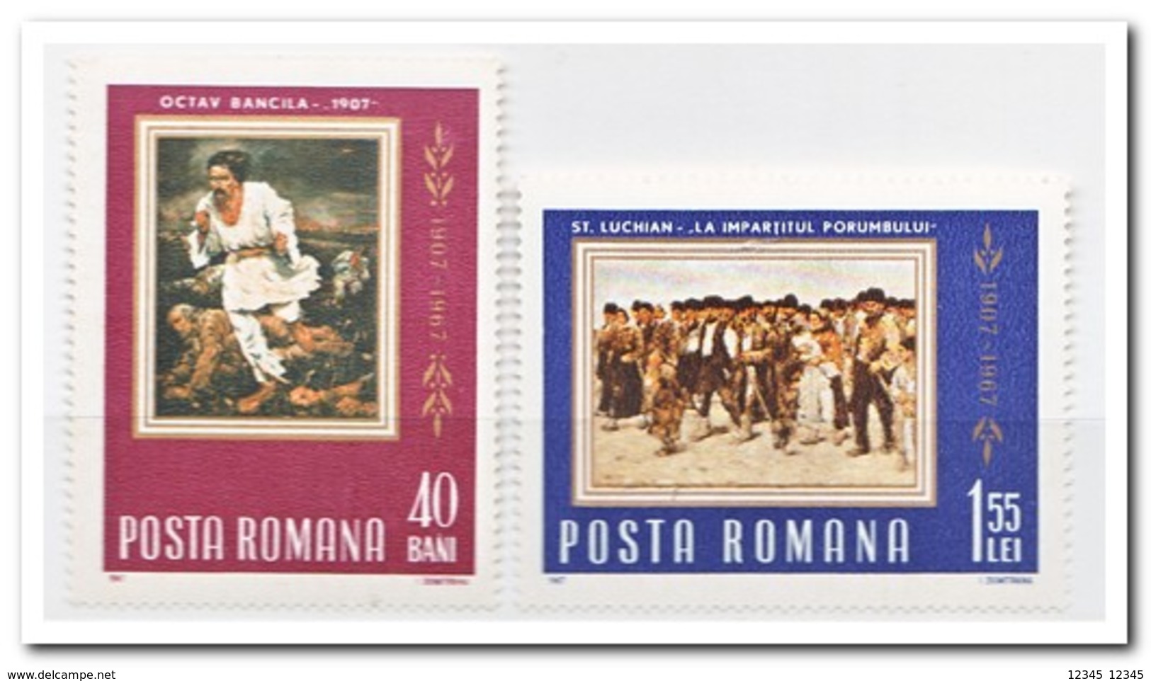 Roemenië 1967, Postfris MNH, Paintings - Ongebruikt