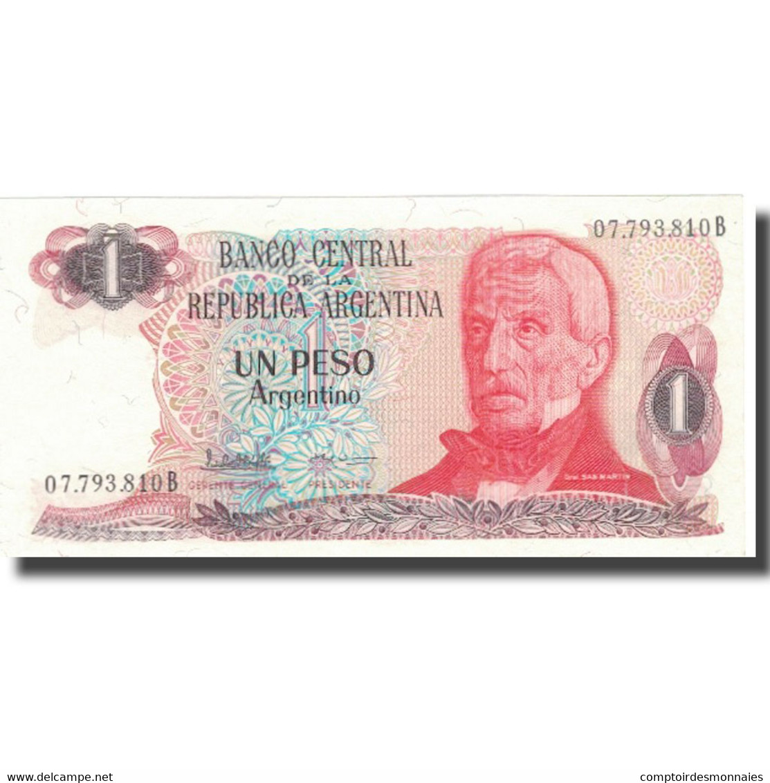 Billet, Argentine, 1 Peso Argentino, Undated (1983-84), KM:311a, SPL+ - Argentine
