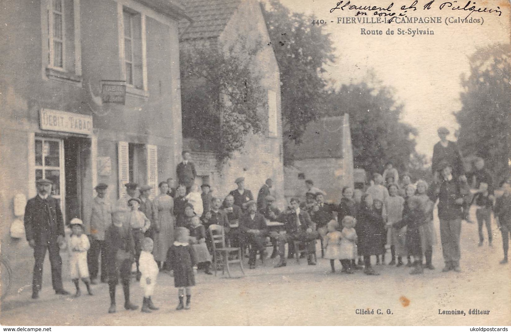 CPA 14  -  FIERVILLE LA CAMPAGNE, Route De St Sylvain - Autres & Non Classés