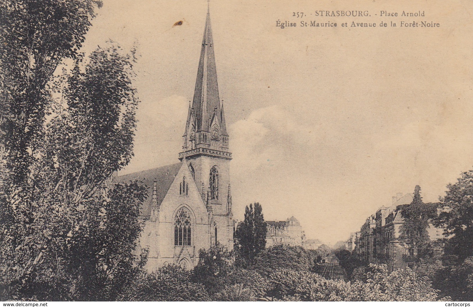 67 - Bas-Rhin - Strasbourg - Place Arnold - Eglise St-Maurice - Avenue De La Forêt-Noire - Strasbourg