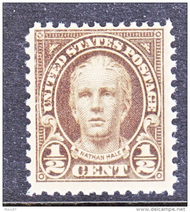 U.S. 653    Perf  11 X  10 1/2    **   1929   Issue - Nuovi