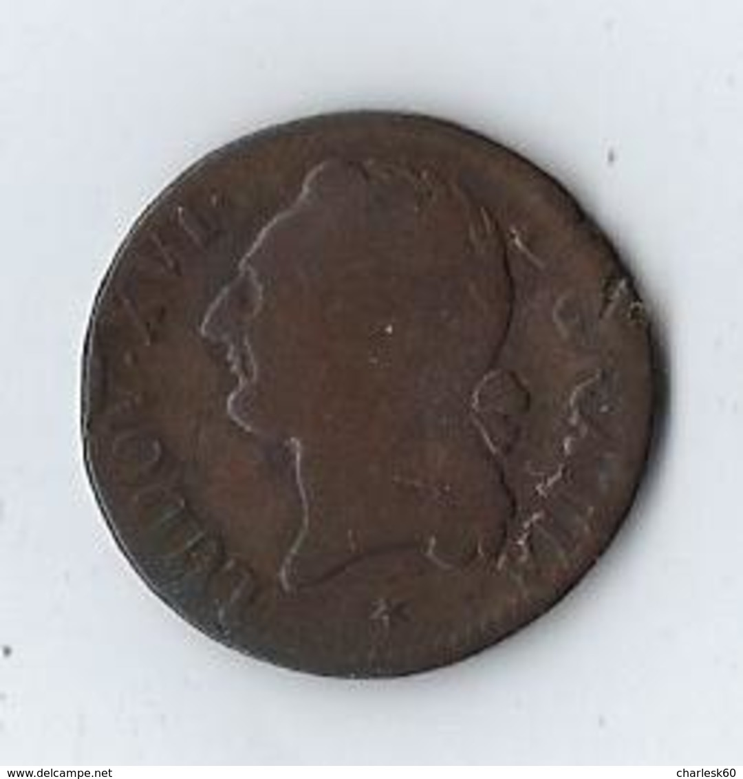 Monnaie, France, Louis XVI Liard 1789 W - 1774-1791 Luis XVI
