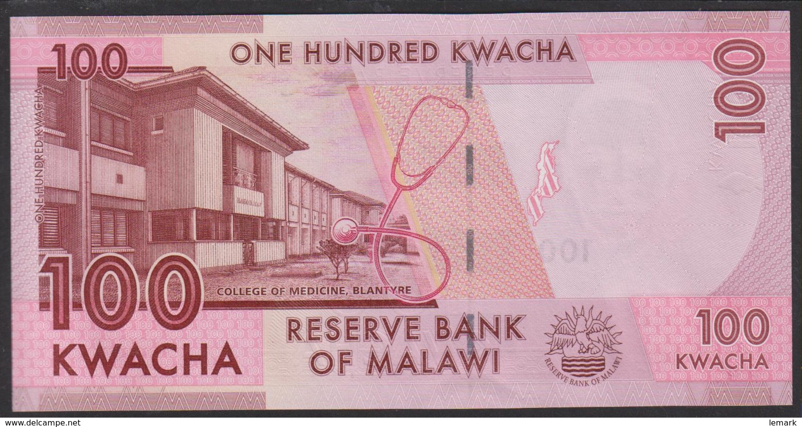 Malawi 100 Kwacha 2016 P65b UNC - Malawi