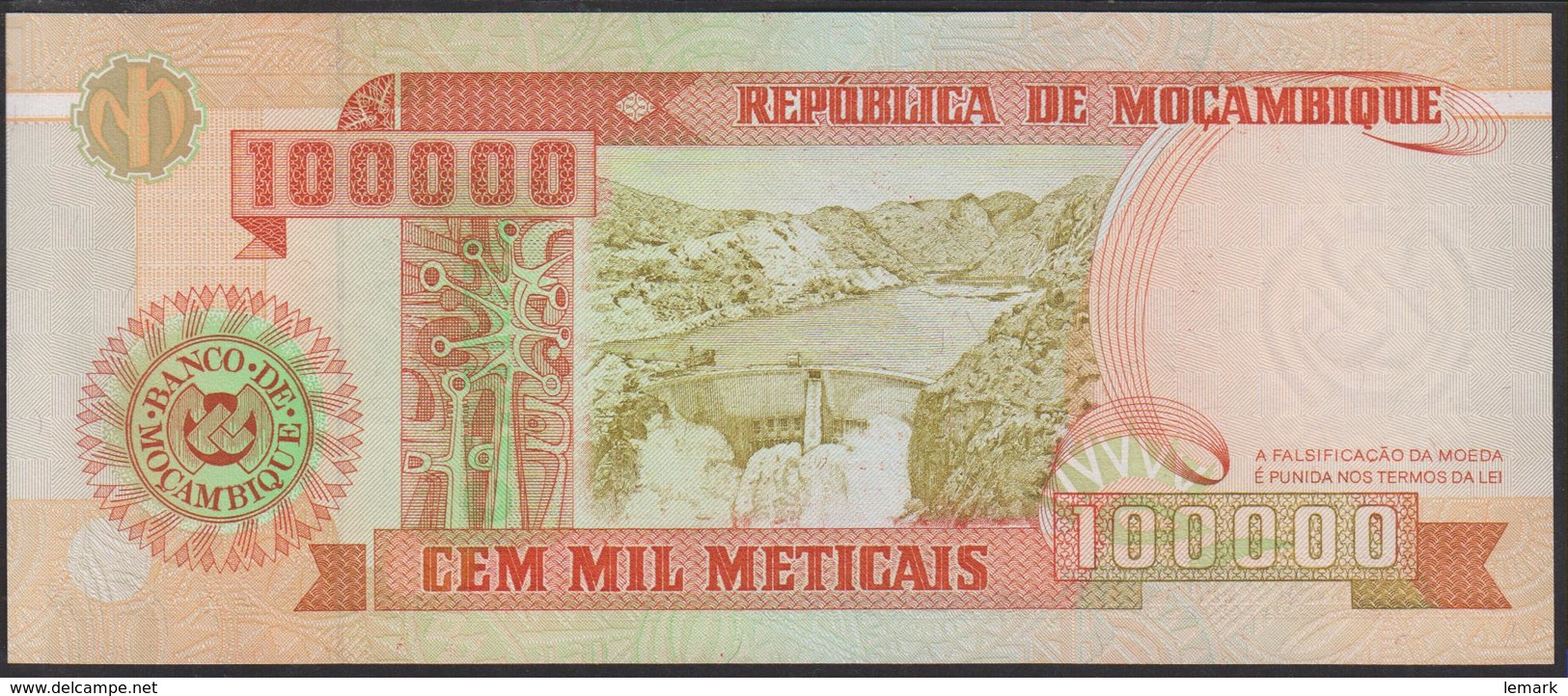 Mozambique 100000 Meticais 1993 P139 UNC - Mozambique