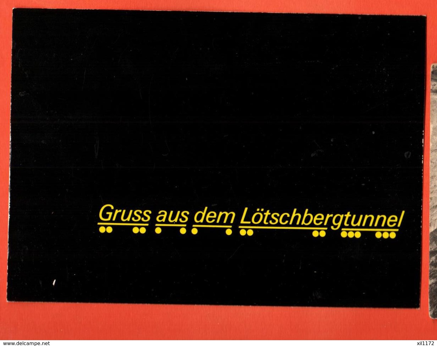 EBK-01 Gruss Aus Dem Lötschbergtunnel, Autoverlad Lötschberg Kandersteg-Goppenstein Gross Format Nicht Gelaufen - Steg