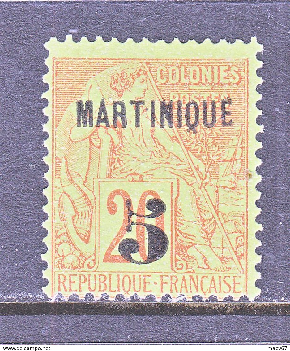 MARTINIQUE  1  Perf.  14 X 13 1/2   *  No Gum - Unused Stamps