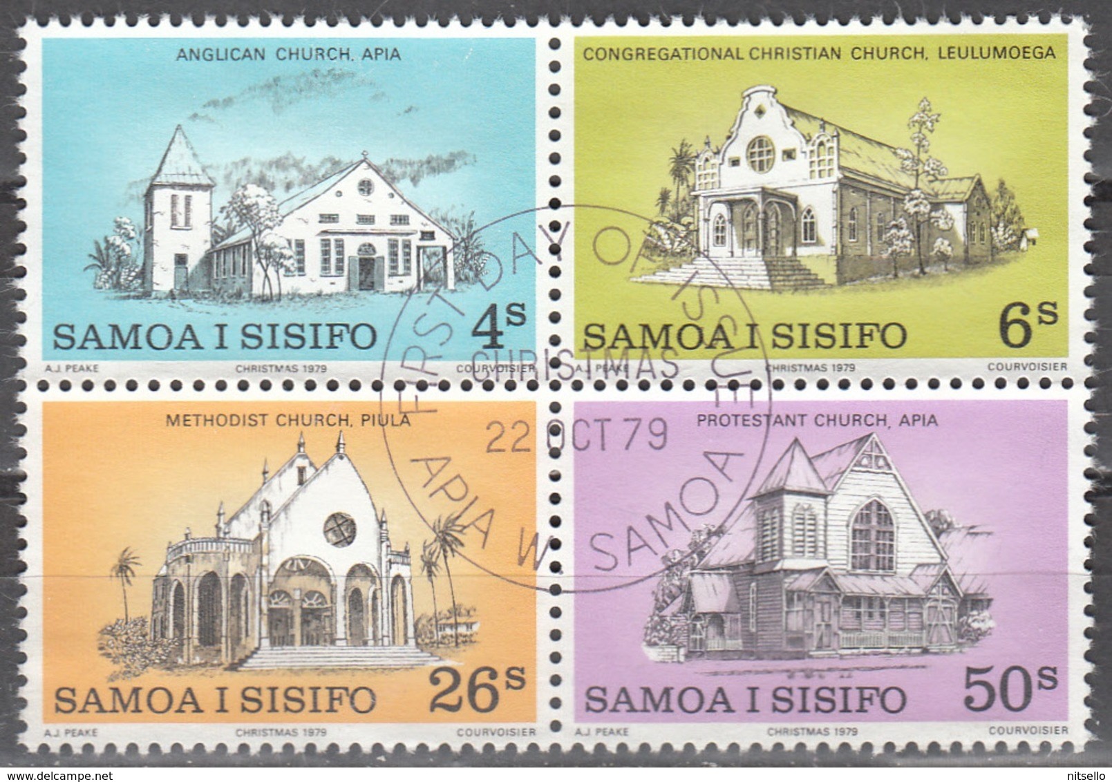 LOTE 1803  ///  (C090) SAMOA 1979  SCOTT Nº:  517/520    ¡¡¡ LIQUIDATION - OFERTA !!!! - Samoa