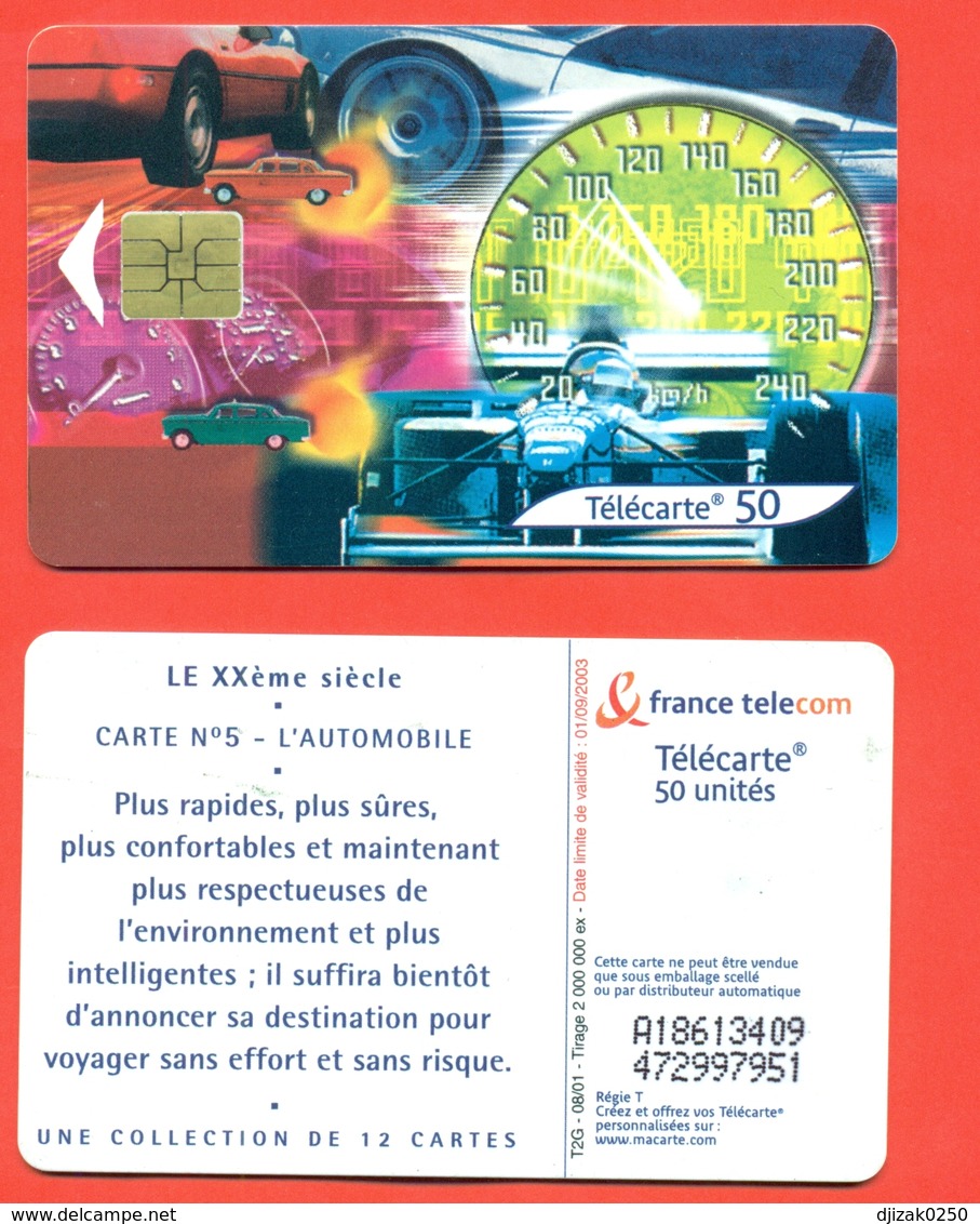 France 2001. Auto Racing. Phonecard With Chip. - Cars