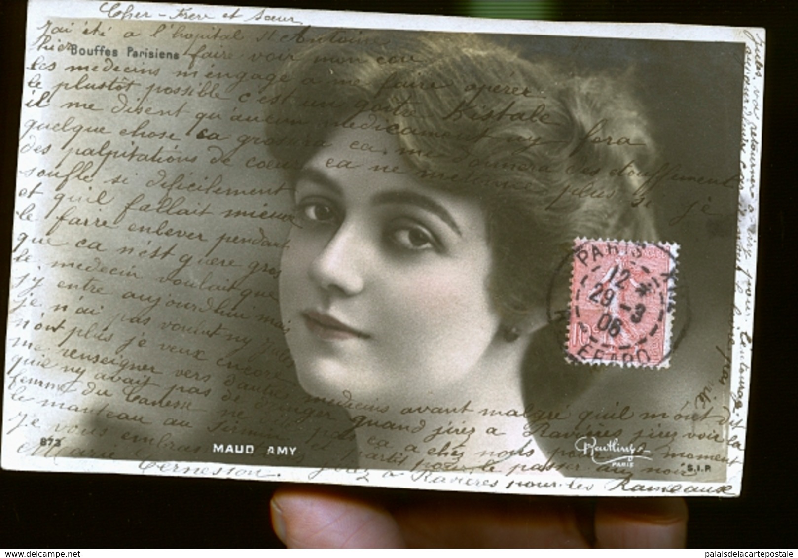 MAUD  AMY  PHOTO CARTE          JLM - Femmes Célèbres