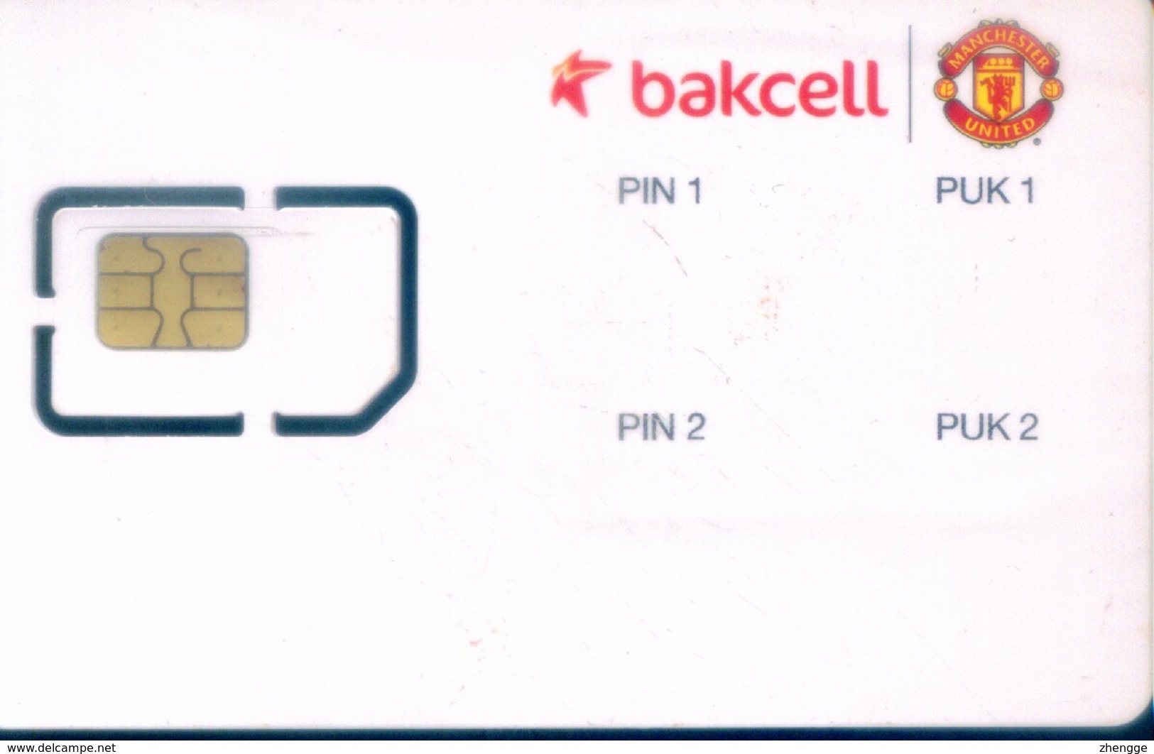 Azerbaïjan GSM SIM Card, Football (1pcs,MINT)(sample) - Azerbaïjan