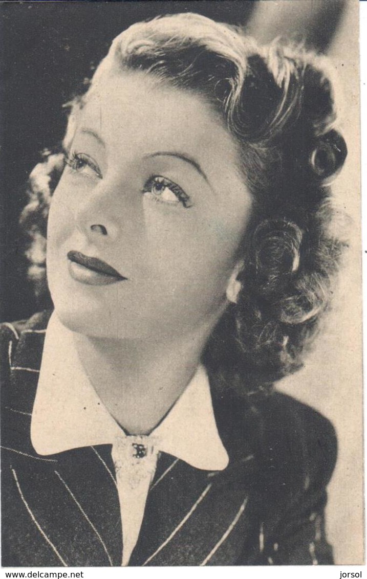 POSTAL   FOTOGRAFIA  DE  MYRNA LOY - Fotos