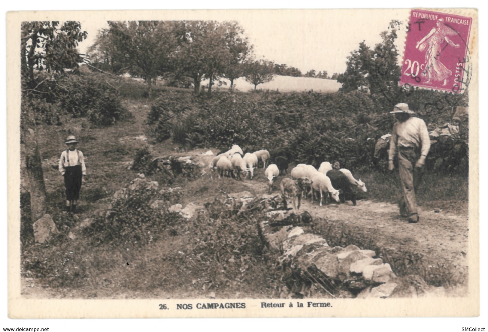 Nos Campagnes, Retour à La Ferme. Carte Expédiée D'Objat, Corrèze (7575) - Autres & Non Classés