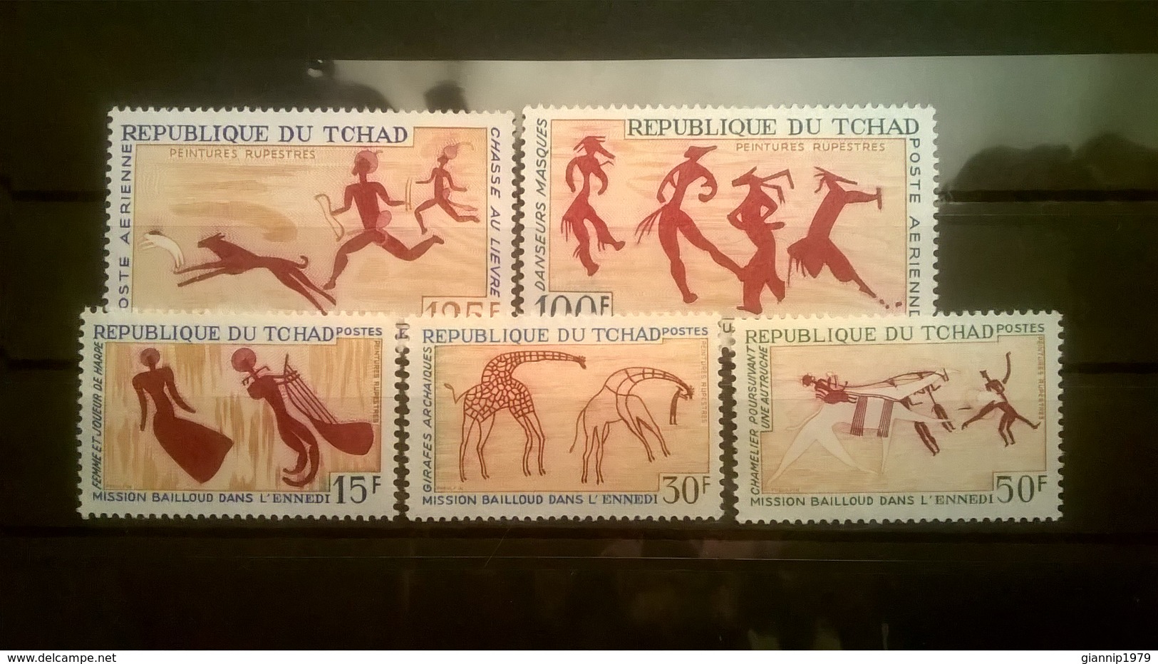 FRANCOBOLLI STAMPS CIAD TCHAD 1967 MNH** NUOVI SERIE COMPLETA BAILOUD MISSION IN THE ENNEDI - Ciad (1960-...)