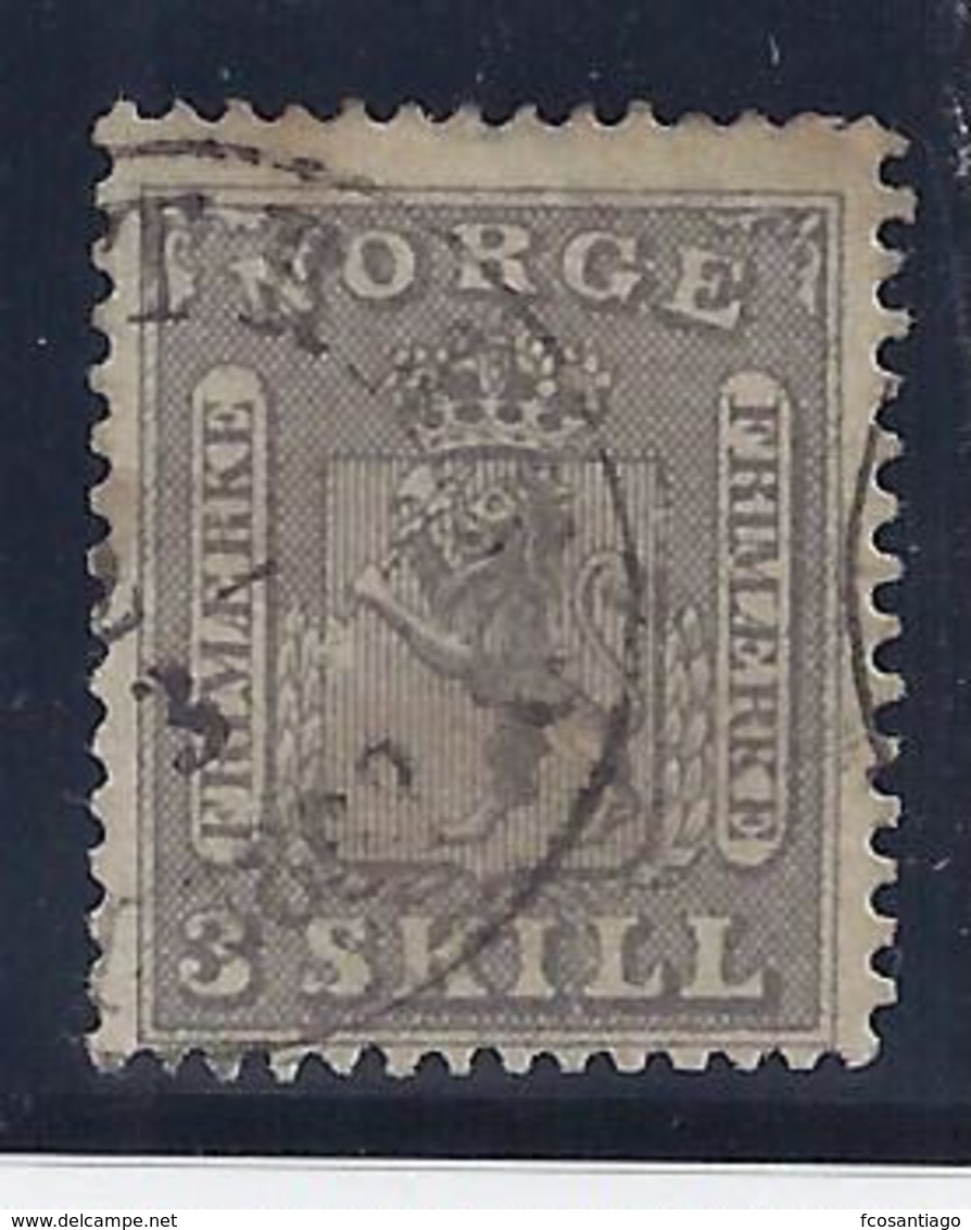 NORUEGA 1863 - Yvert #7 - VFU - Usados