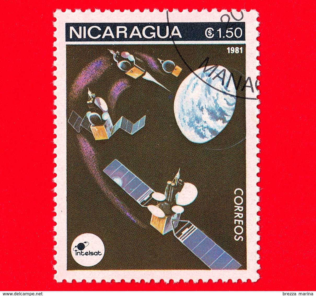 NICARAGUA  - Nuovo - 1981 - Esplorazione Dello Spazio - Space Communications - Satellite - 1.50 - Nicaragua