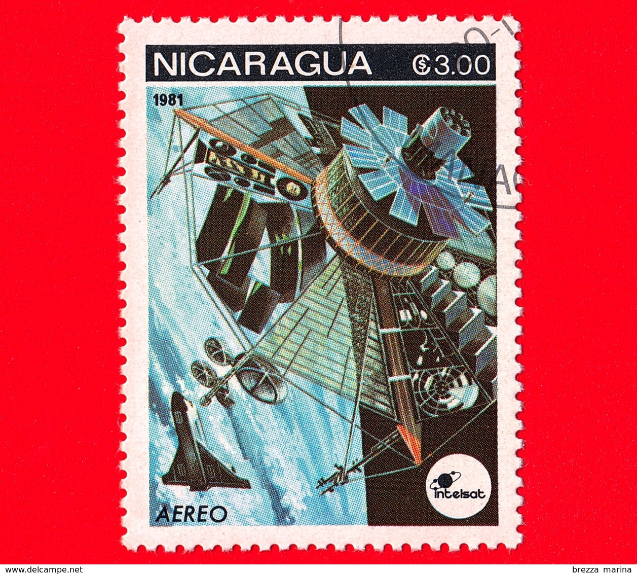 NICARAGUA  - Nuovo - 1981 - Esplorazione Dello Spazio - Space Communications - Satellite - 3.00  Posta Aerea - Nicaragua