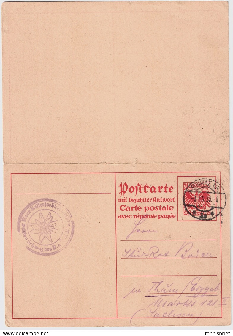 1930, Selt. Doppel-GSK (P. 272)   , # A1642 - Cartes Postales