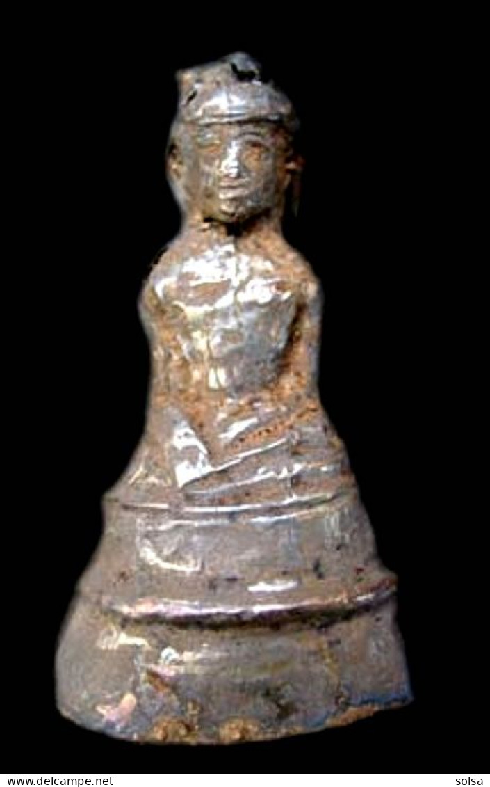 - Ancien BOUDDHA VOTIF En ARGENT /Very Old Votive Buddha Silver - Art Asiatique