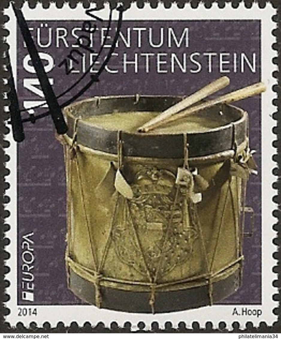 Liechtenstein 2013 - Europa - Les Instruments De Musiques Nationaux : Le Tambour - Oblitérés