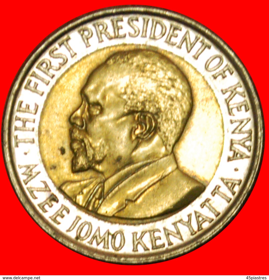 # COCK (2005-2009): KENYA ★ 5 SHILLINGS 2009 MINT LUSTER! LOW START ★ NO RESERVE! Mzee Jomo Kenyatta (1964-1978) - Kenya