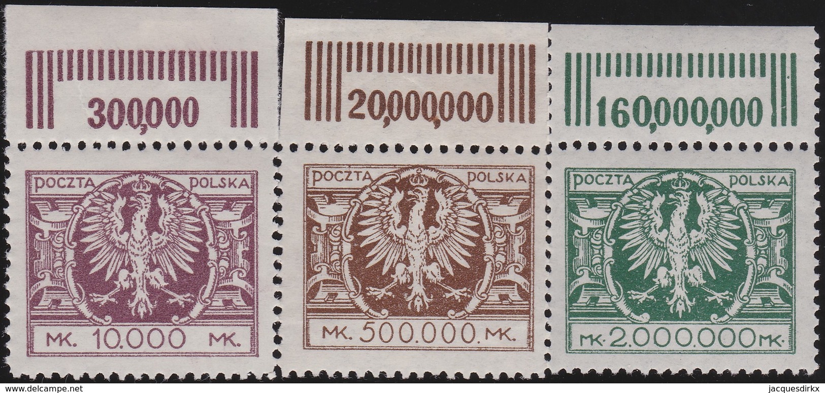 Polen   .  Yvert    3  Marken       .    *   .   Ungebraucht Mit Gummi Und Falz  .   /  .   Mint Hinged - Unused Stamps