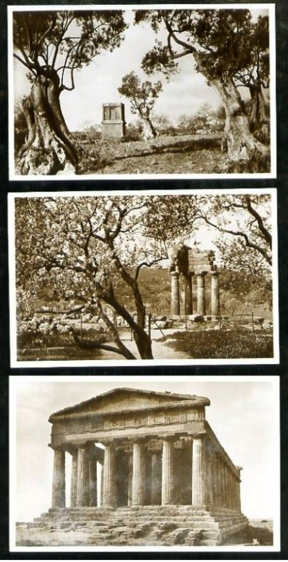 AGRIGENTO - Lot De 3 Cartes Postales (cartes-photos) - Agrigento