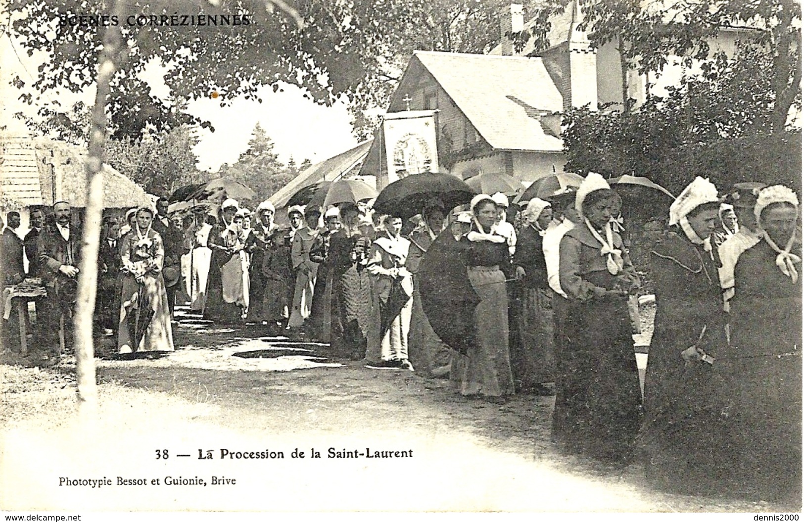 38- La Procession De La Saint-Laurent - Ed. Bessot Et Guionie -  Localisée à ALLASSAC - Altri & Non Classificati