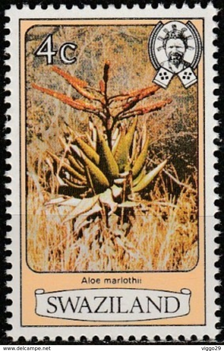 Swaziland 1980, Aloe, Perf. 12 1/4 (MNH, **) - Swaziland (1968-...)