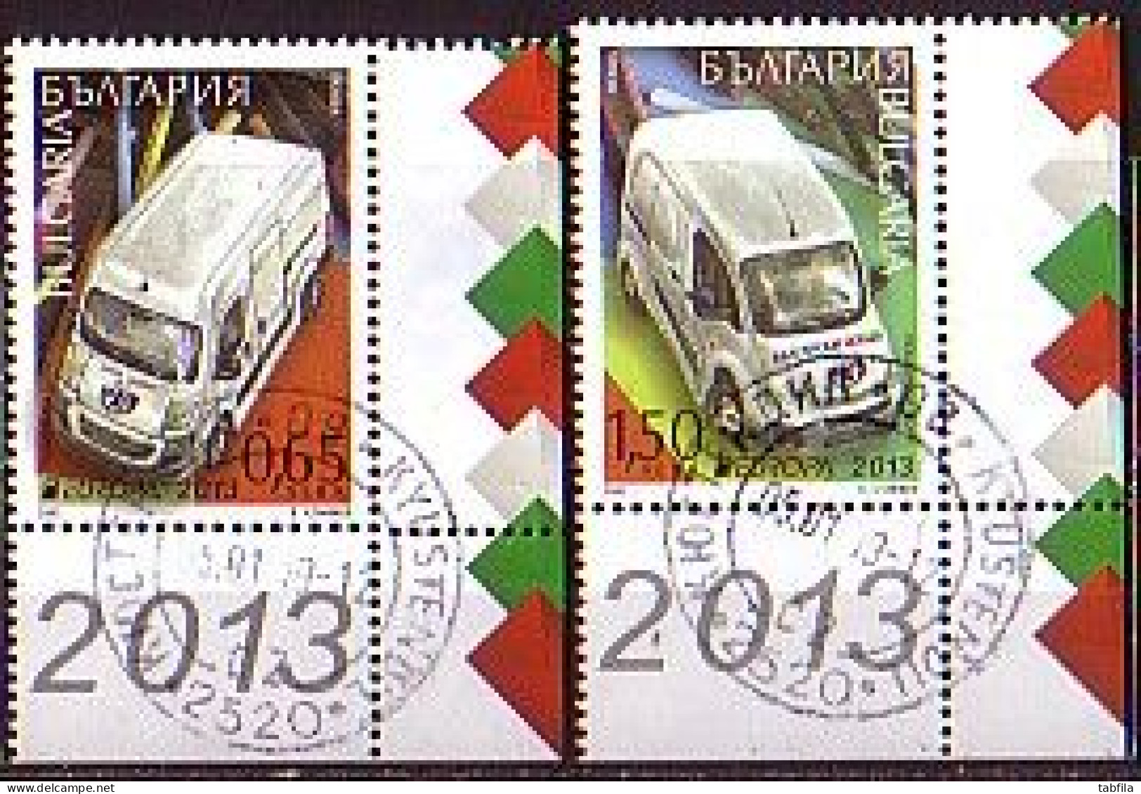 BULGARIA - 2013 - Europe 2013 - 2v Used - Gebraucht