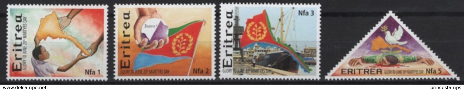 Eritrea (2002) Yv. 448/51  /  Martyrs Day - Erythrée