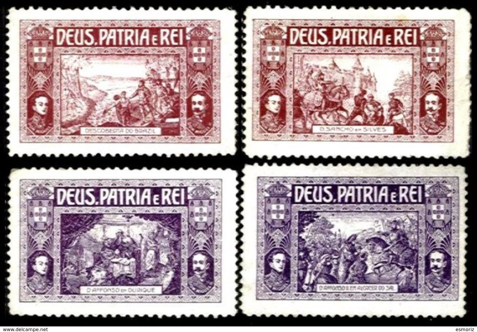 PORTUGAL, Vinhetas Semi-Modernas, F/VF - Neufs