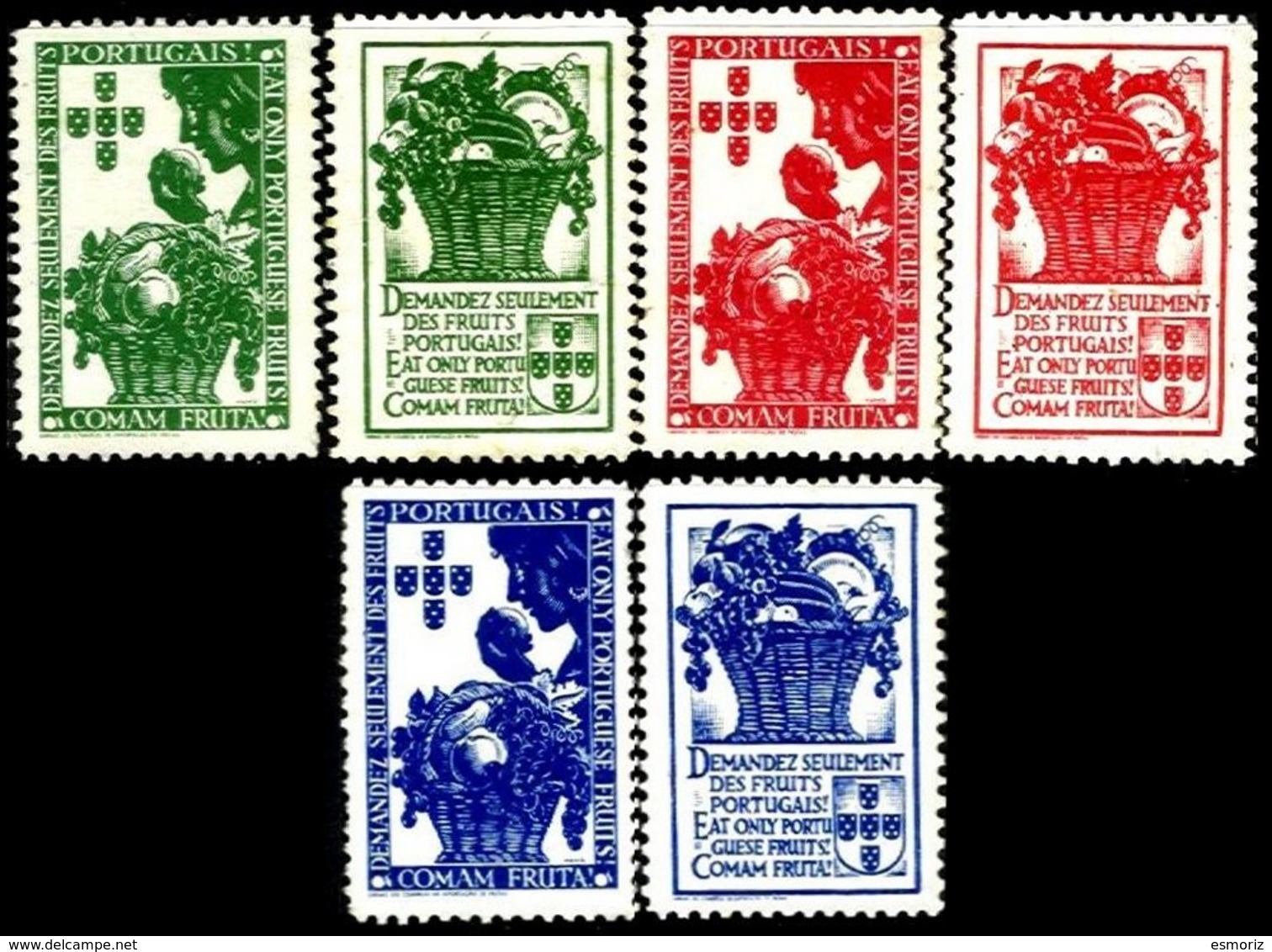 PORTUGAL, Vinhetas Semi-Modernas, F/VF - Unused Stamps