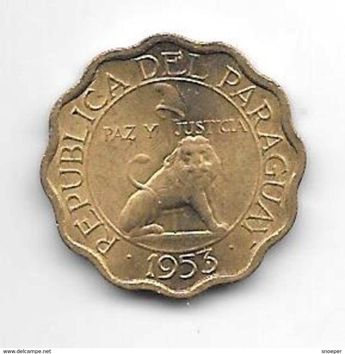 *paraguay 10 Centavos 1953 Km 25  Bu !!!!! - Paraguay