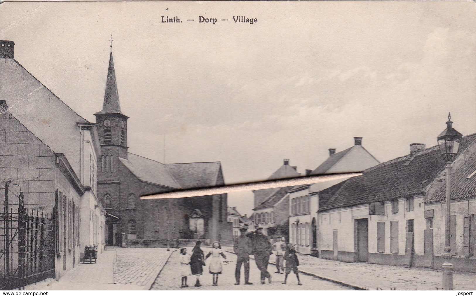 Lint, Dorp, Village, 2 Scans, - Lint