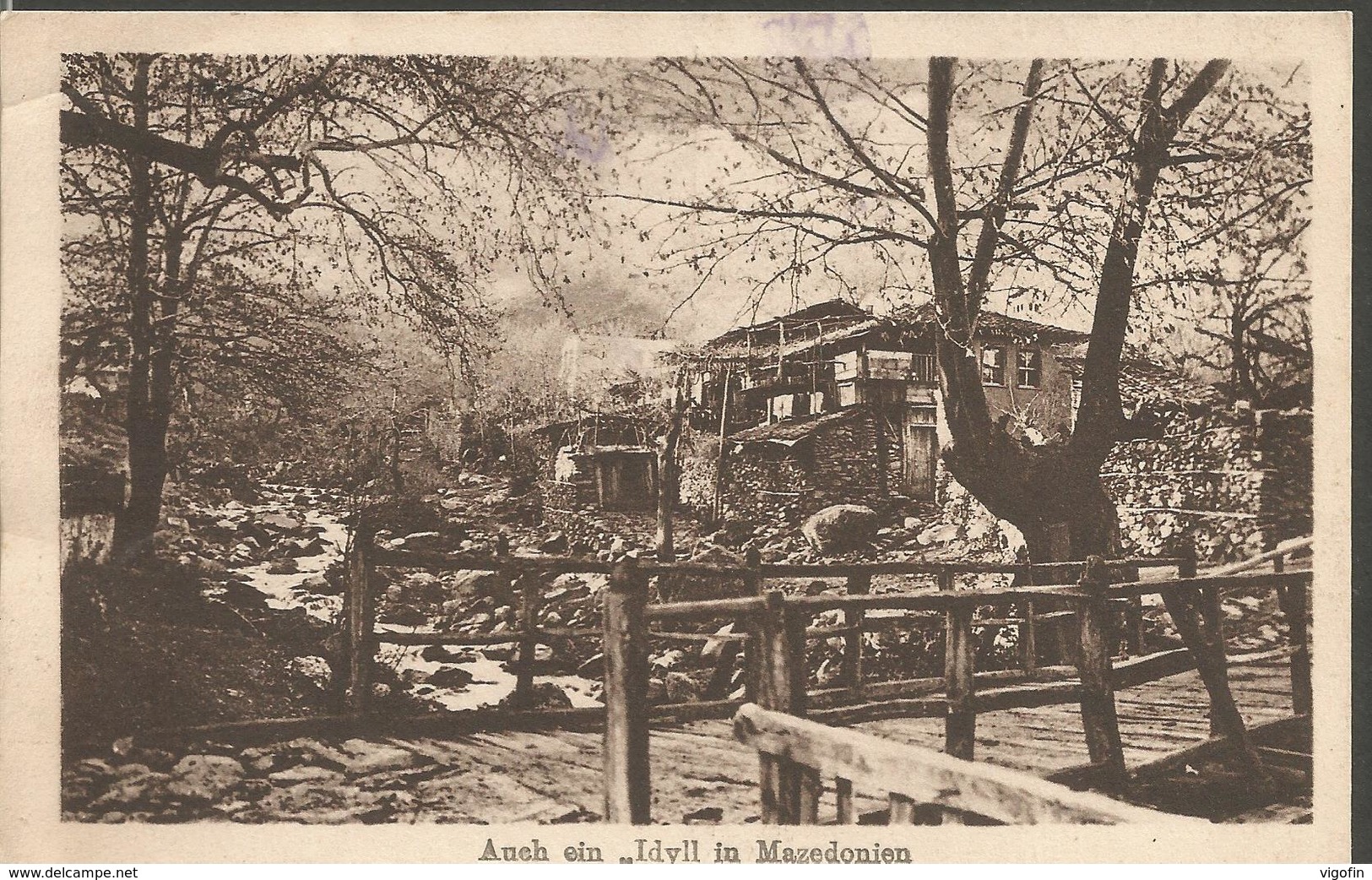 IDYLL IN MACEDONIA, PC, Circulated FELDPOST - Nordmazedonien