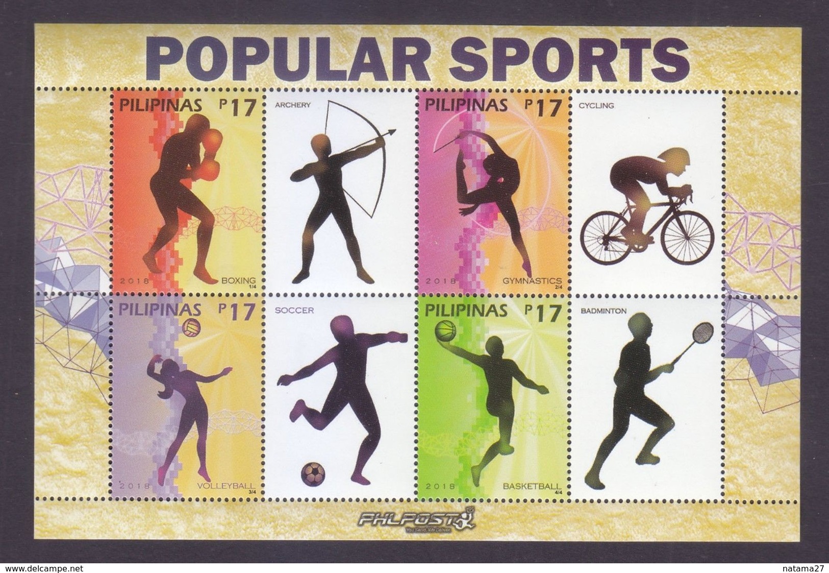 Filippine Philippines Philippinen Pilipinas 2018 Popular Sports Sheetlet - MNH** (see Photo) - Filippine